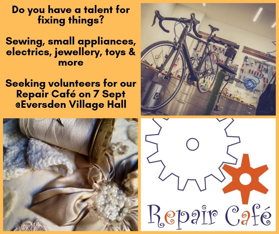 Repair Café Volunteers Wanted