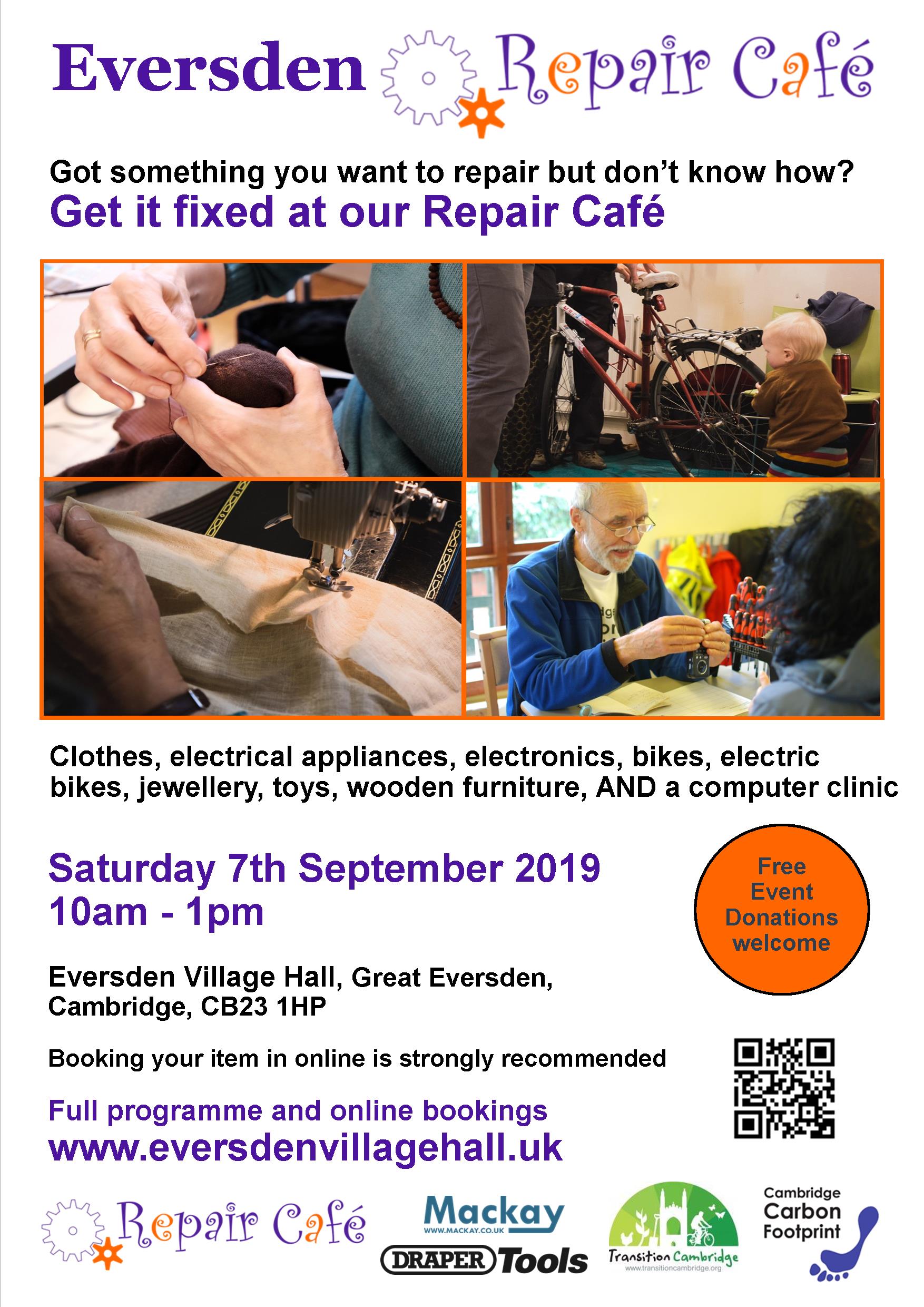 Repair Café – Book your repair slot