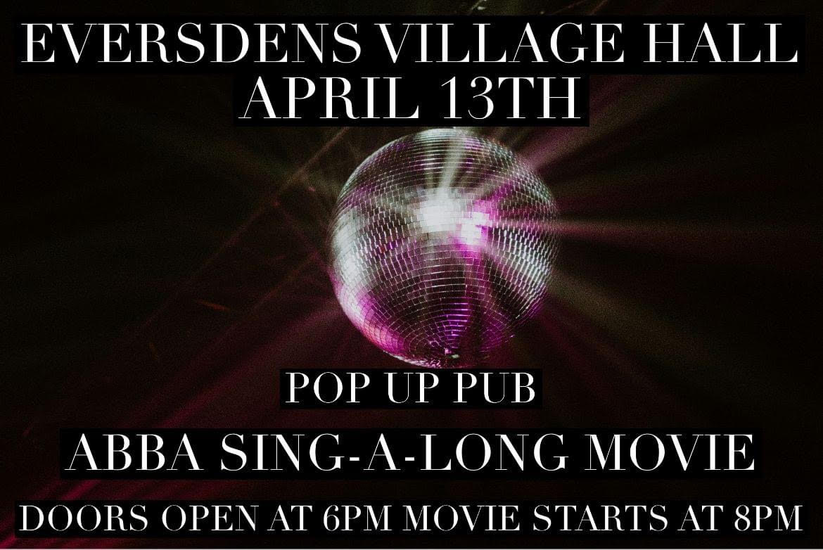 Pop up pub and movie 13th April 2024